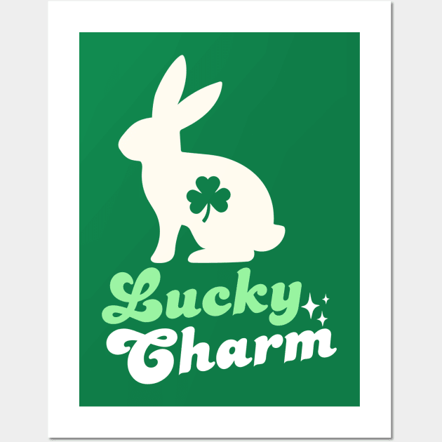 Lucky Charm Bunny Wall Art by Illustradise